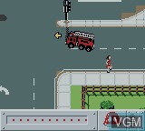 In-game screen of the game Matchbox Emergency Patrol on Nintendo Game Boy Color