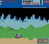 In-game screen of the game Midway presents Arcade Hits - Moon Patrol / Spy Hunter on Nintendo Game Boy Color