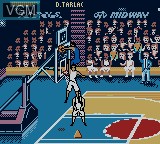 In-game screen of the game NBA Hoopz on Nintendo Game Boy Color