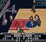 In-game screen of the game NBA In The Zone on Nintendo Game Boy Color