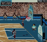 In-game screen of the game NBA Jam 99 on Nintendo Game Boy Color