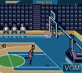 In-game screen of the game NBA Showtime - NBA on NBC on Nintendo Game Boy Color