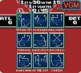 In-game screen of the game NFL Blitz on Nintendo Game Boy Color