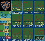 In-game screen of the game NFL Blitz 2000 on Nintendo Game Boy Color