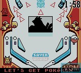In-game screen of the game Pokemon Pinball on Nintendo Game Boy Color
