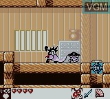 In-game screen of the game Samurai Kid on Nintendo Game Boy Color