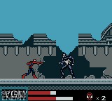 In-game screen of the game Spider-Man on Nintendo Game Boy Color
