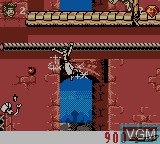 In-game screen of the game Aladdin on Nintendo Game Boy Color