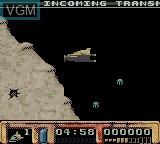 In-game screen of the game Thunderbirds on Nintendo Game Boy Color
