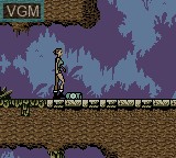 In-game screen of the game Tomb Raider on Nintendo Game Boy Color