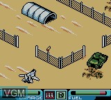 In-game screen of the game Top Gun - Firestorm on Nintendo Game Boy Color