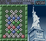 In-game screen of the game Trouballs on Nintendo Game Boy Color
