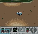 In-game screen of the game Vigilante 8 on Nintendo Game Boy Color