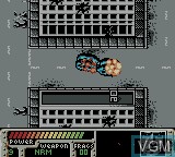 In-game screen of the game WDL World Destruction League - Thunder Tanks on Nintendo Game Boy Color
