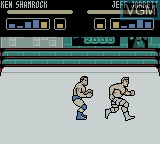 In-game screen of the game WWF WrestleMania 2000 on Nintendo Game Boy Color