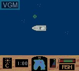 In-game screen of the game Zebco Fishing on Nintendo Game Boy Color