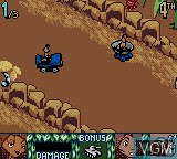 In-game screen of the game Antz Racing on Nintendo Game Boy Color