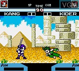 In-game screen of the game Gals Fighters on Nintendo Game Boy Color
