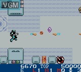 In-game screen of the game Burai Fighter Color on Nintendo Game Boy Color