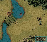 In-game screen of the game Cannon Fodder on Nintendo Game Boy Color
