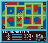 In-game screen of the game Chase H.Q. - Secret Police on Nintendo Game Boy Color