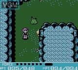 In-game screen of the game Crystalis on Nintendo Game Boy Color