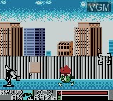 In-game screen of the game Cyborg Kuro-chan 2 - White Woods no Gyakushuu on Nintendo Game Boy Color