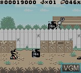 In-game screen of the game Daffy Duck - Fowl Play on Nintendo Game Boy Color