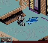 In-game screen of the game Dave Mirra Freestyle BMX on Nintendo Game Boy Color
