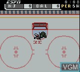 In-game screen of the game ESPN National Hockey Night on Nintendo Game Boy Color