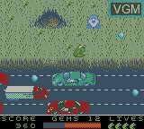 In-game screen of the game Frogger 2 - Swampy's Revenge on Nintendo Game Boy Color