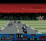In-game screen of the game Harley Davidson - Race Across America on Nintendo Game Boy Color