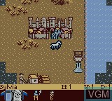 In-game screen of the game Heroes of Might and Magic II on Nintendo Game Boy Color