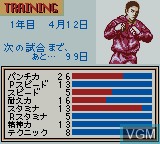 In-game screen of the game K.O. - The Pro Boxing on Nintendo Game Boy Color