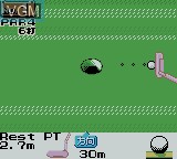 In-game screen of the game Golf Ou - The King of Golf on Nintendo Game Boy Color