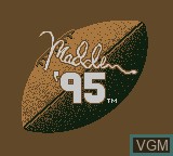 Title screen of the game Madden 95 on Nintendo Game Boy