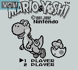 Title screen of the game Mario & Yoshi on Nintendo Game Boy