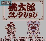 Title screen of the game Momotarou Collection on Nintendo Game Boy