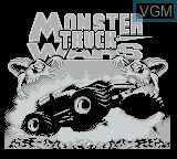 Title screen of the game Monster Truck Wars on Nintendo Game Boy