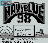 Title screen of the game Navy Blue '98 on Nintendo Game Boy