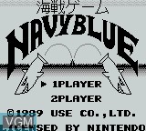 Title screen of the game Navy Blue on Nintendo Game Boy