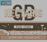 Title screen of the game Nectaris GB on Nintendo Game Boy