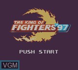 Title screen of the game Nettou King of Fighters '97 on Nintendo Game Boy