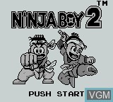 Title screen of the game Ninja Boy 2 on Nintendo Game Boy