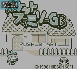 Title screen of the game Pocket Family GB on Nintendo Game Boy