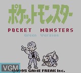 Title screen of the game Pocket Monsters Midori on Nintendo Game Boy