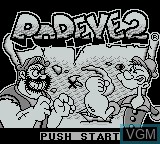 Title screen of the game Popeye 2 on Nintendo Game Boy