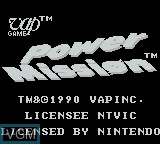 Title screen of the game Power Mission on Nintendo Game Boy