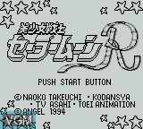 Title screen of the game Bishoujo Senshi Sailor Moon R on Nintendo Game Boy