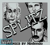 Title screen of the game Splitz on Nintendo Game Boy